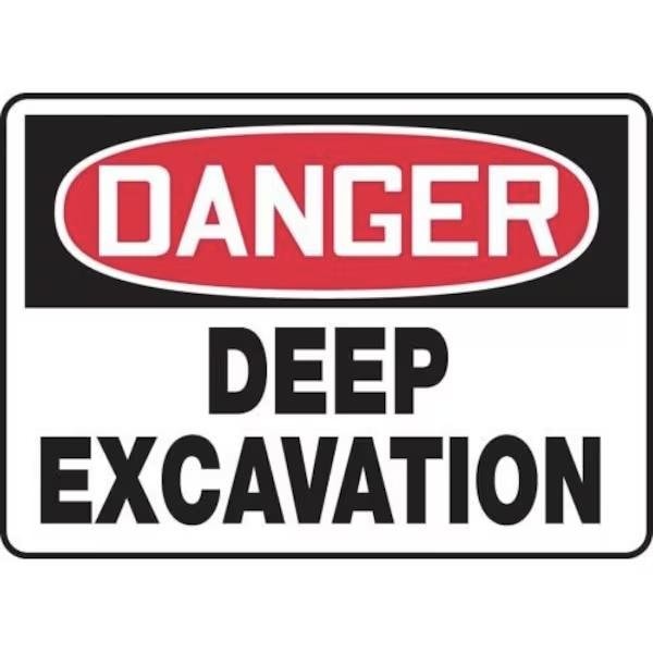 Accuform OSHA DANGER SAFETY SIGN DEEP MCSP184XT MCSP184XT - main